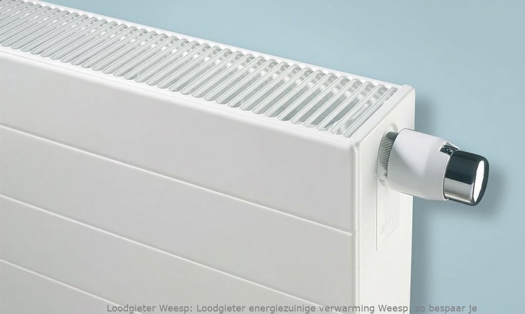 Loodgieter energiezuinige verwarming Weesp: zo bespaar je
